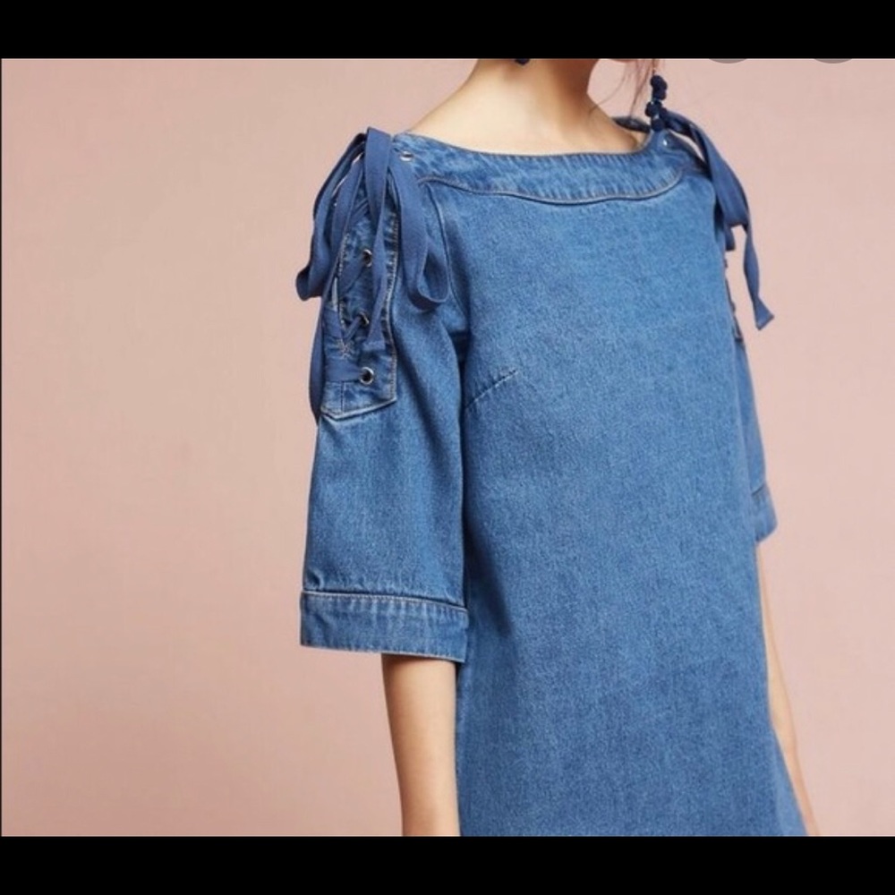 Maeve Anthropologie denim dress - Picture 1 of 5